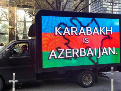 Nyu-Yorkun mərkəzində azərbaycanlıların aksiyasından möhtəşəm görüntülər - FOTOLAR