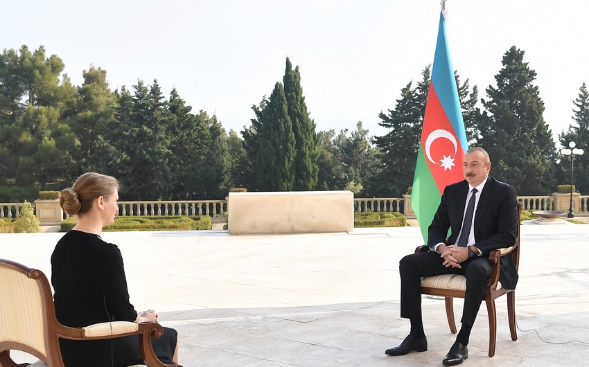 Prezident İlham Əliyev  TASS informasiya agentliyinə müsahibə verdi
