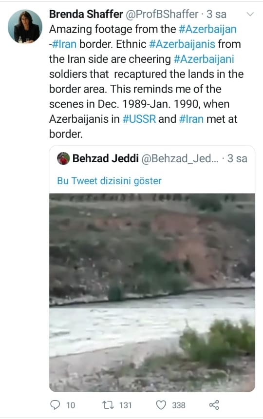 Amerikalı professor Azərbaycan-İran sərhədindəki möhtəşəm görüntülərdən yazdı - FOTO