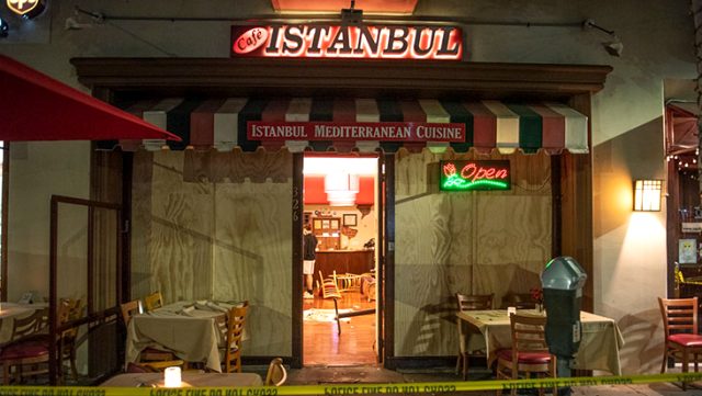 Ermənilər ABŞ-da türk restoranına hücum etdilər - VİDEO