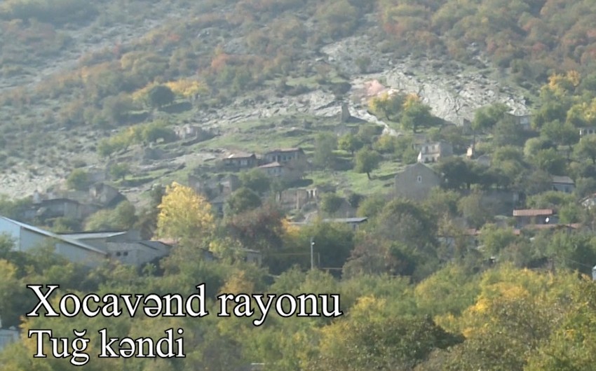 İşğaldan azad olunan Tuğ kəndinin görüntüləri - VİDEO