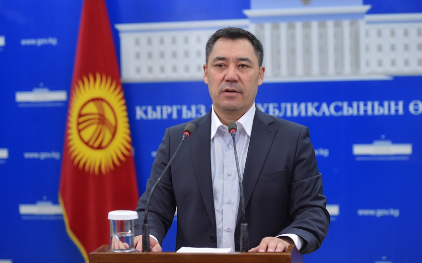 Sadır Japarov Qırğızıstan prezidenti vəzifəsinin icrasından istefa verdi