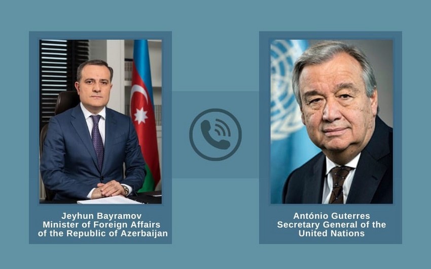 Ceyhun Bayramov BMT baş katibi ilə danışdı
