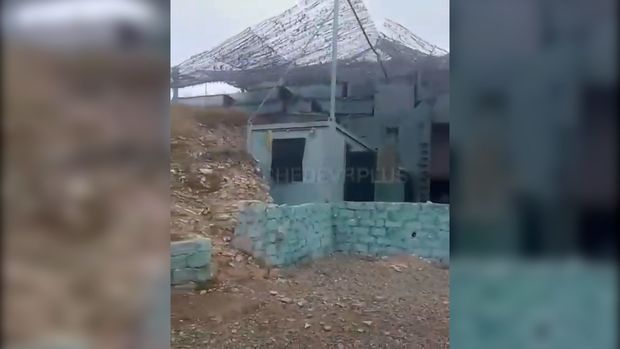 Erməni silahlı qüvvələrinin gizləndiyi beton sığınacaq - VİDEO