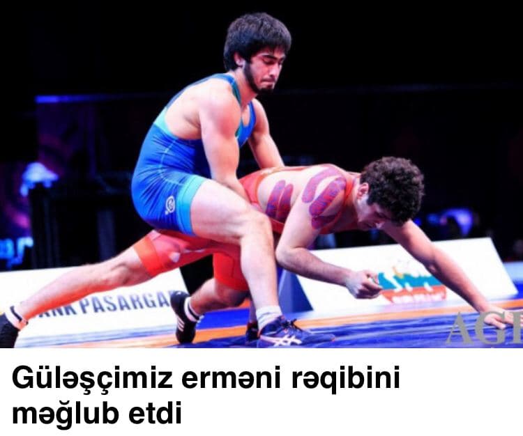 Azərbaycanlı güləşçi erməni rəqibini məğlub etdi