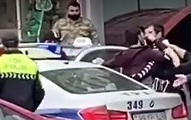 DİN-dən polislə mübahisə edən sürücü ilə bağlı - AÇIQLAMA+VİDEO