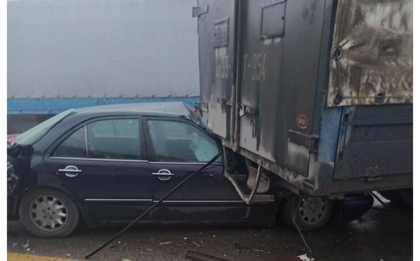 Bakı-Qazax yolunda 6 avtomobil qəzaya düşdü: yaralılar var