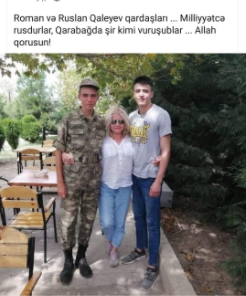 Qarabağda vuruşmuş rus əsilli qardaşlar - FOTO