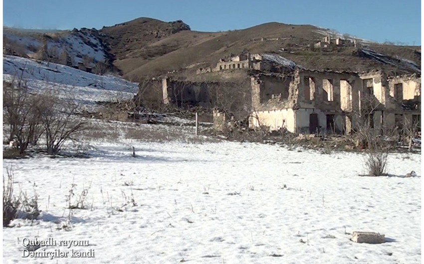 Qubadlı rayonunun Dəmirçilər kəndi - VİDEO