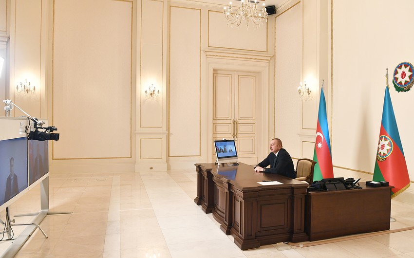 Prezident  Rəşad Nəbiyevi videoformatda qəbul etdi