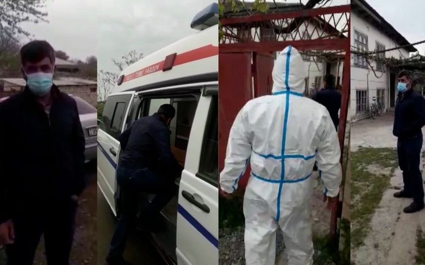 Qaynatasının yasına gedən koronavirus xəstəsi saxlanıldı