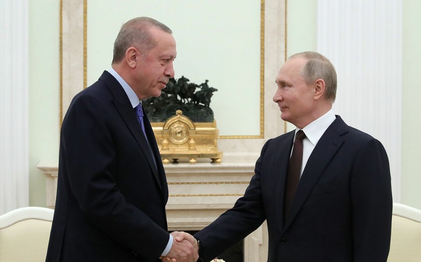 Ərdoğan və Putin Qarabağ məsələsini müzakirə etdilər