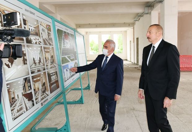 İlham Əliyev Naxçıvanda “ASAN xidmət” Mərkəzinin tikintisi ilə tanış olub - YENİLƏNİB
