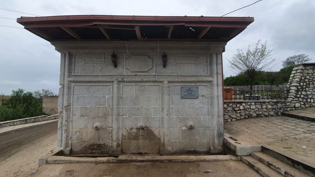 Şuşadakı Mamay bulağı öz tarixi görkəminə qaytarılır - FOTO