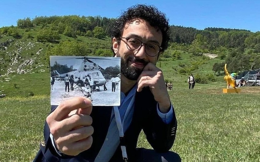 Cıdır düzündə 29 il əvvəlki şəkli ilə foto çəkdirdi
