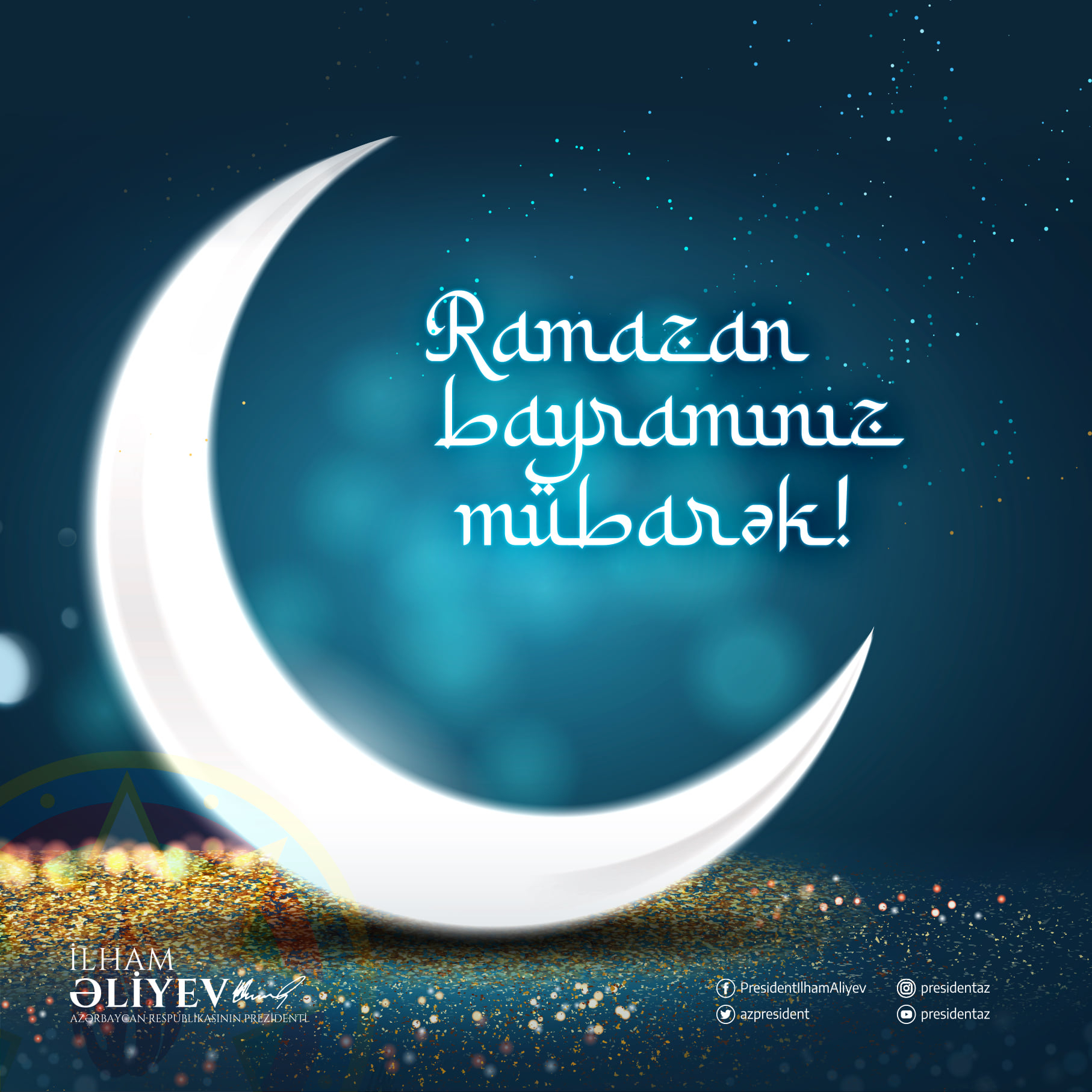 Prezident Ramazan bayramı ilə bağlı paylaşım etdi - FOTO