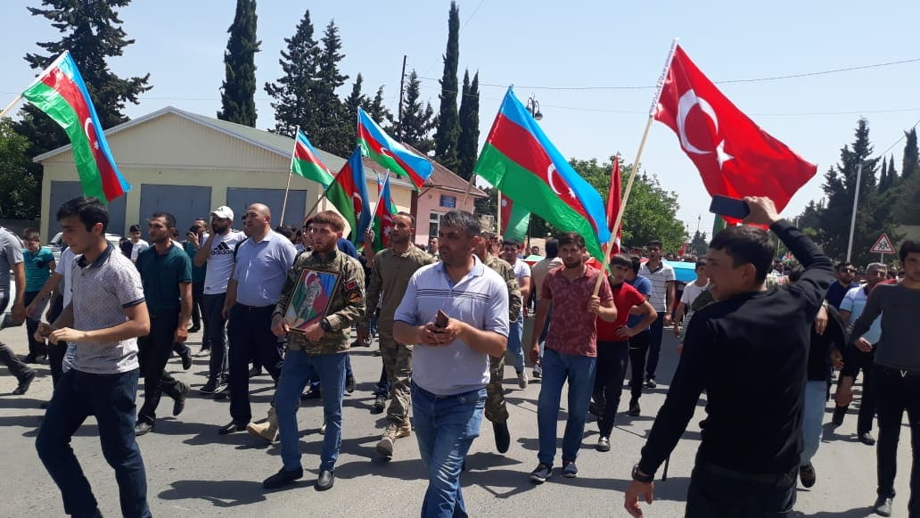 Şəhid Pərviz Nağıyev Tovuzda dəfn edildi