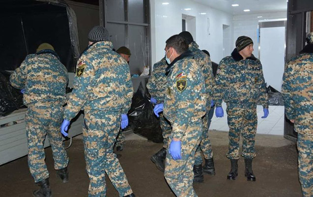 Daha 4 erməni hərbçinin meyitinin qalıqları təhvil verildi