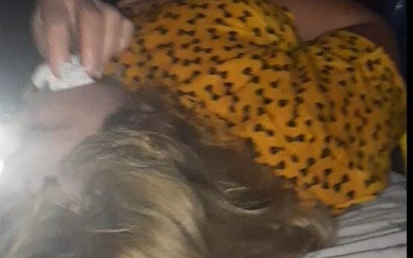 Xaçmazda parkda qadın döyüldü - FOTO