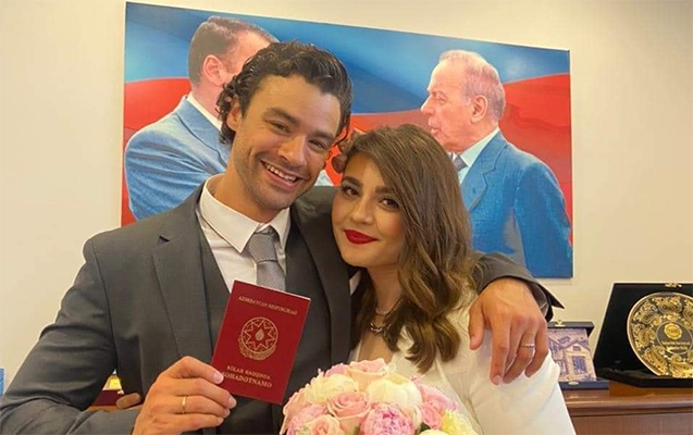 Van Dammın oğlu azərbaycanlı qızla evləndi - FOTO