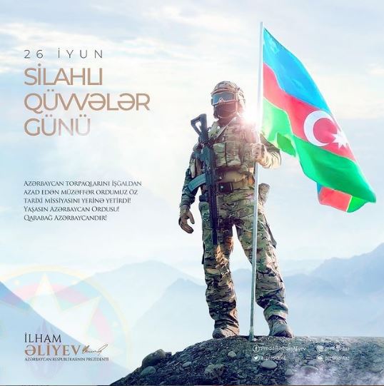 İlham Əliyev Silahlı Qüvvələr Günü ilə bağlı paylaşım etdi - FOTO