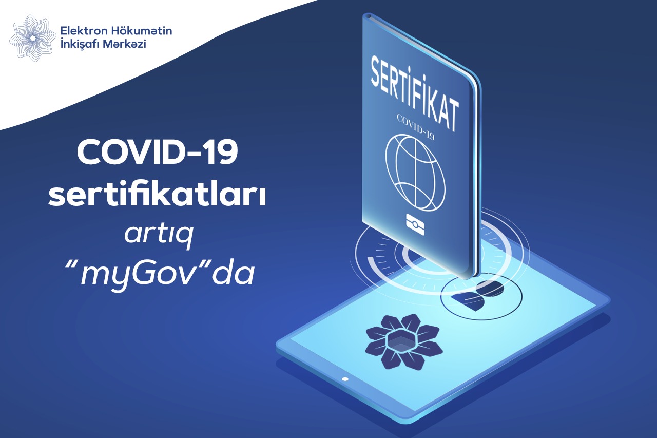COVID-19 sertifikatını bu tətbiq vasitəsi ilə almaq olacaq