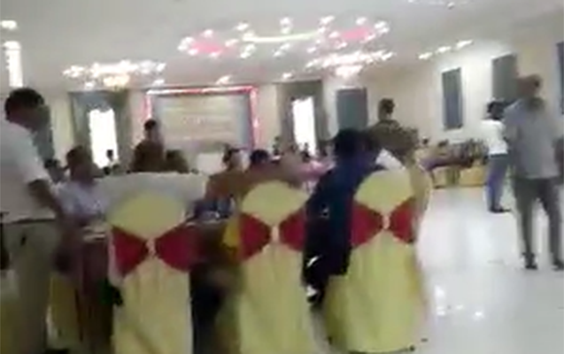 Daha bir şadlıq sarayı qaydaları pozdu - VİDEO