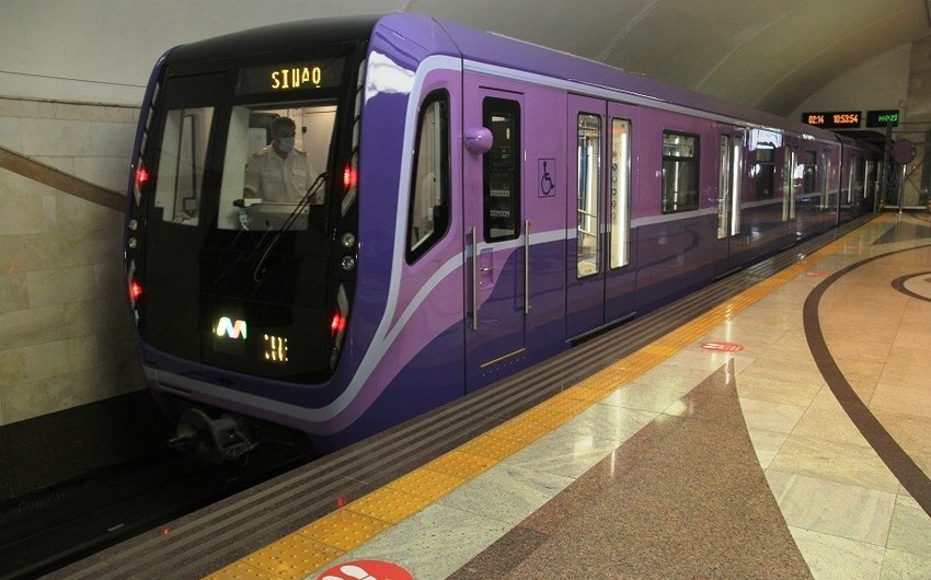 Bakı metrosunda xəttə yeni qatarlar buraxılır