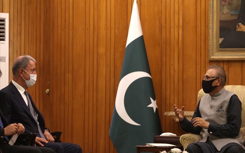 Hulusi Akar Pakistan Prezidenti ilə görüşdü