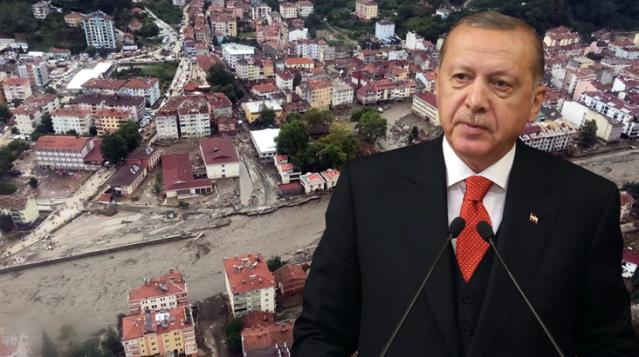 Ərdoğan seldən zərər görən bölgəyə gedir