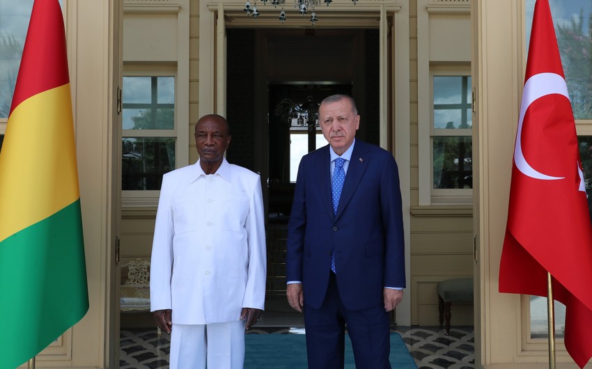 Ərdoğan Qvineya Prezidenti ilə görüşdü