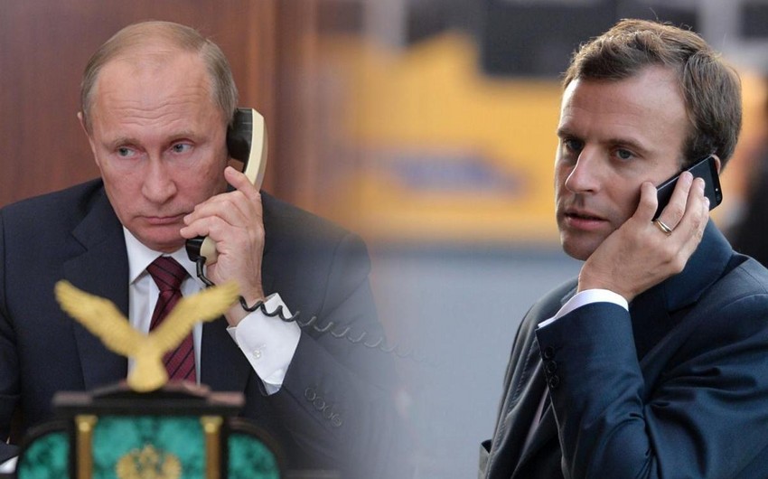 Putin Makronla Qarabağ məsələsini müzakirə etdi