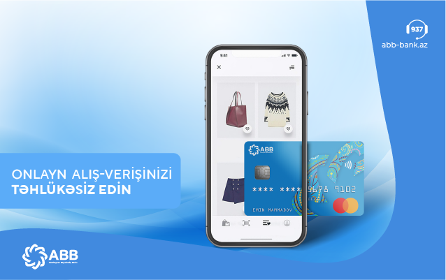 ABB-nin Mastercard ödəniş kartları ilə onlayn alış-veriş daha təhlükəsiz oldu!
