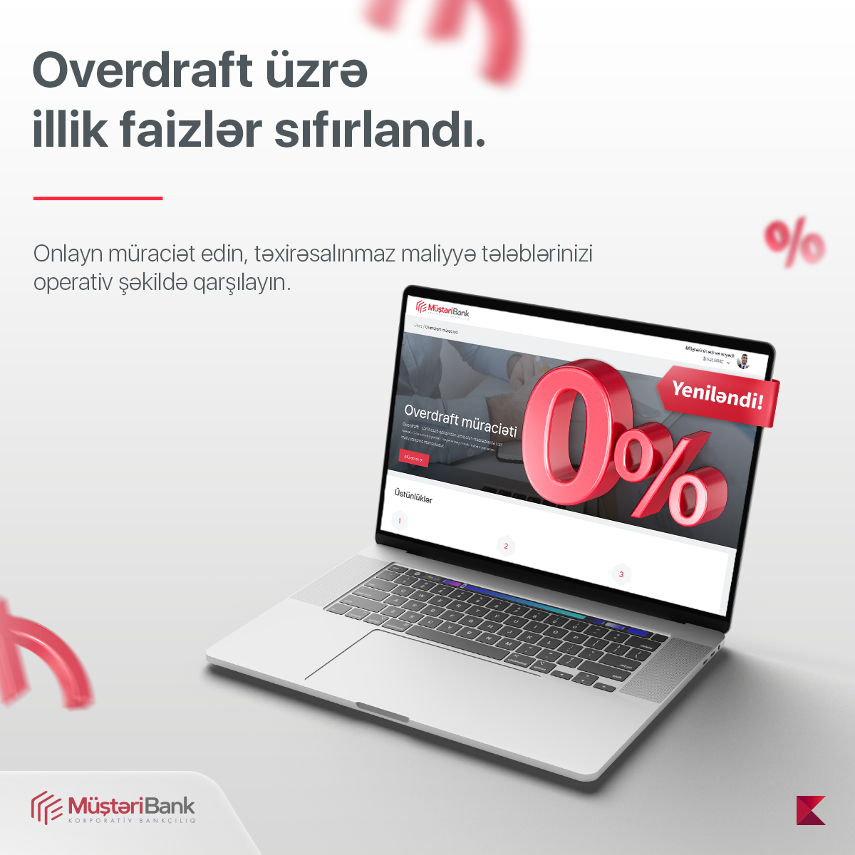 Kapital Bank bizneslə məşğul olanlara illik 0 faizlə overdraft məhsulunu təqdim edir