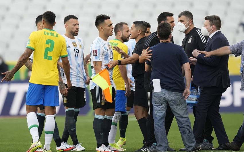 Braziliya - Argentina oyunu təxirə salındı - VİDEO
