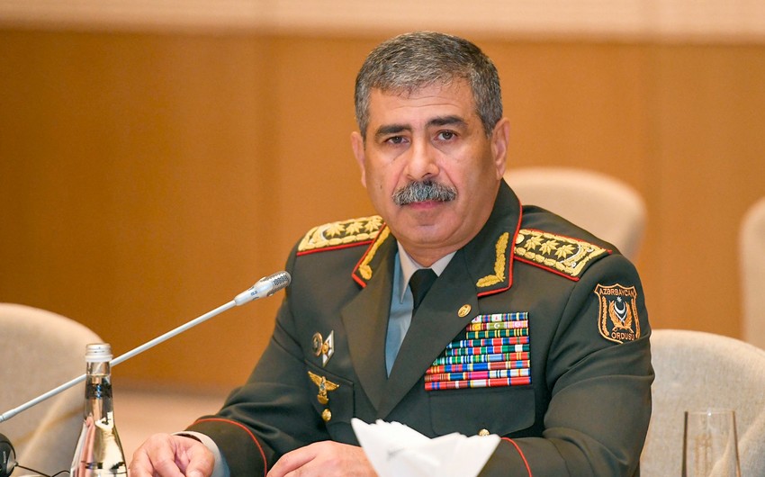 Zakir Həsənov Rusiya sülhməramlılarının komandanı ilə görüşdü