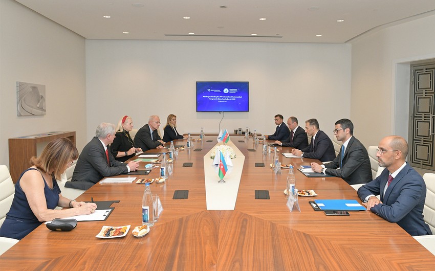 Rəşad Nəbiyev IAF nümayəndələri ilə görüşdü