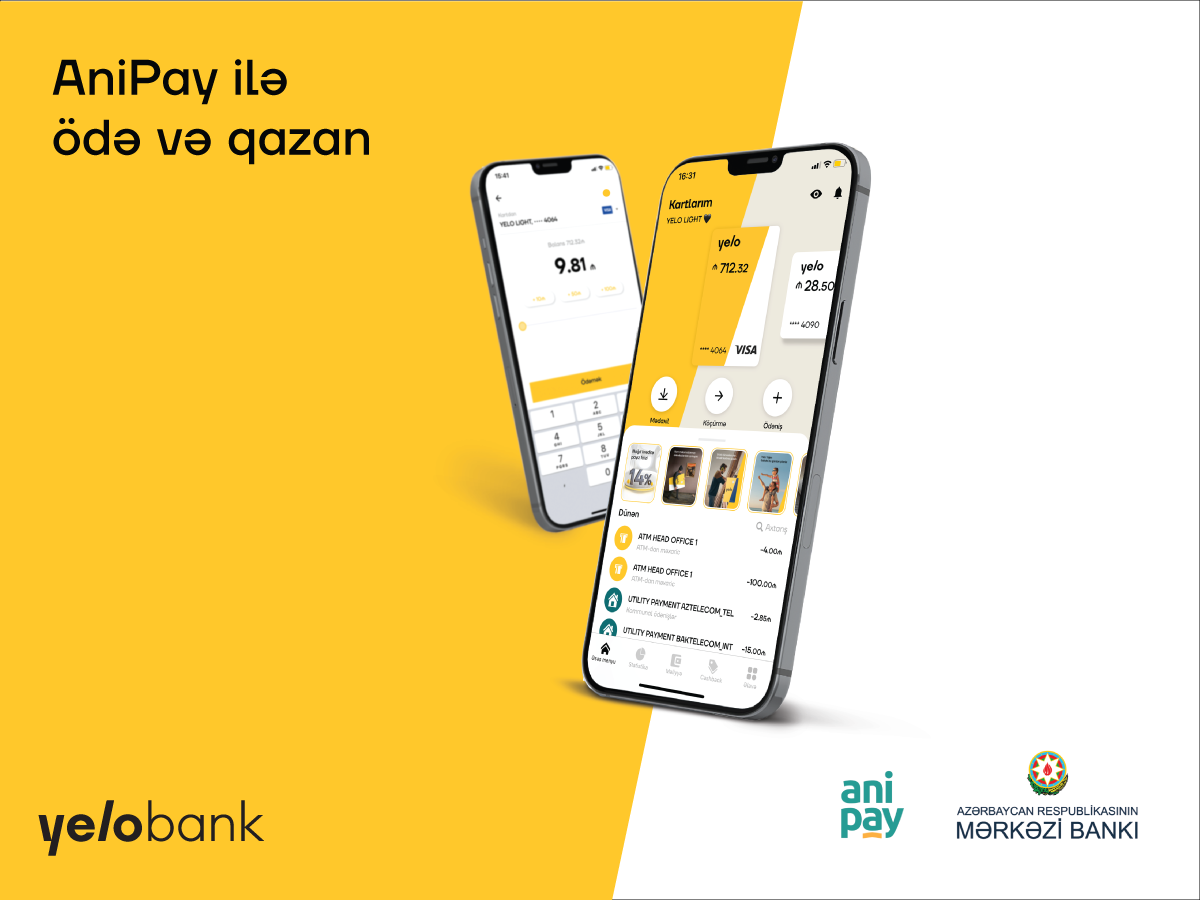 Yelo Bank-da AniPay ilə ödə və qazan!