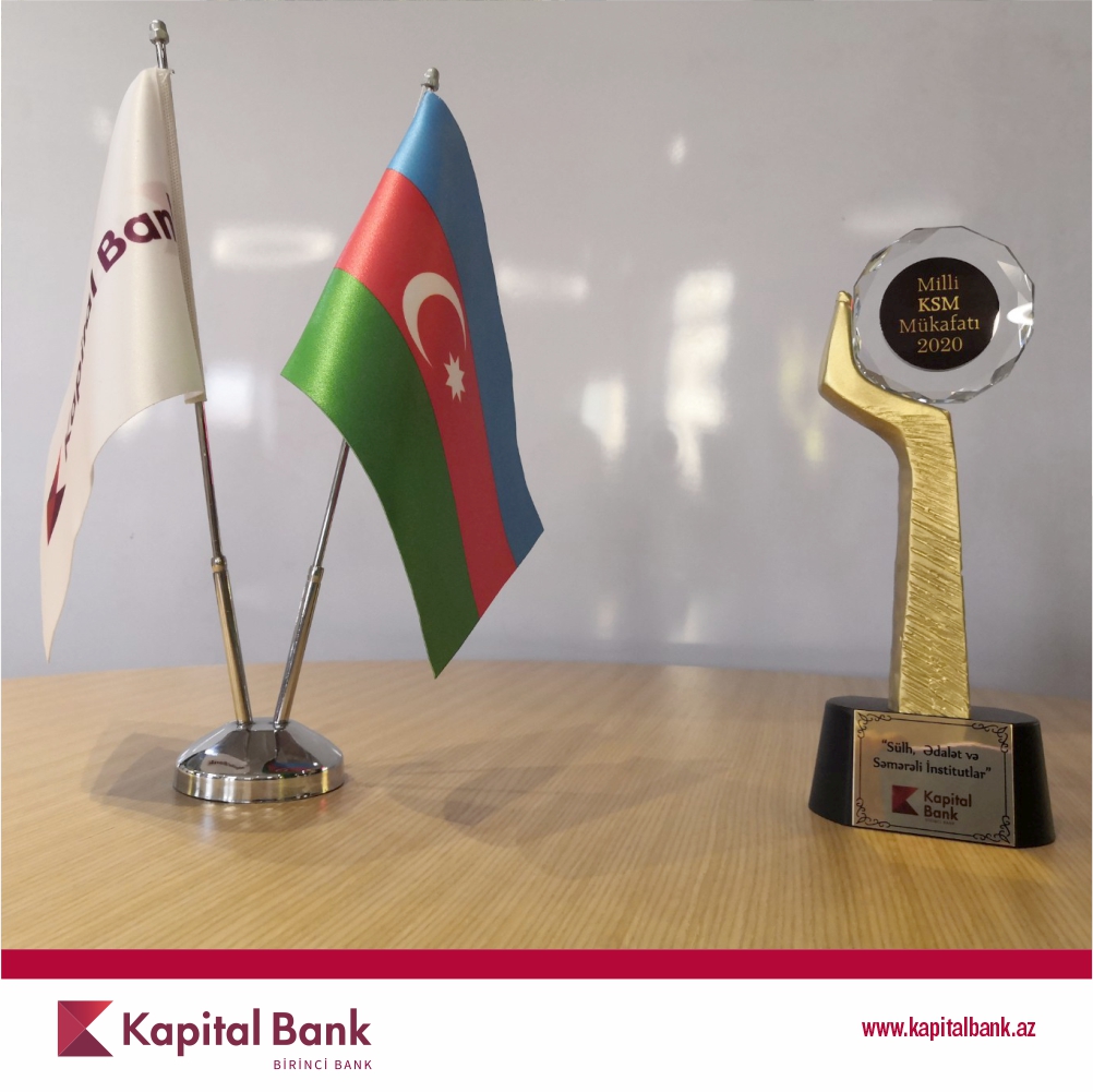 Kapital Bank növbəti dəfə “Milli KSM” mükafatına layiq görüldü