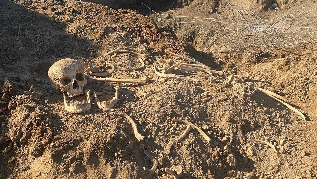 Qobustanda insan skeleti sümükləri aşkarlandı