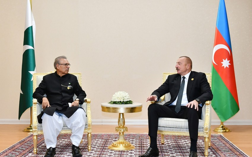 İlham Əliyev Pakistan Prezidenti ilə görüşdü - YENİLƏNİB