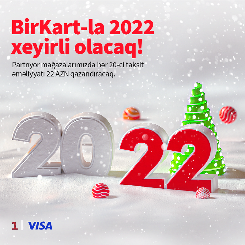 BirKart-la hər 20-ci taksit əməliyyat hədiyyə qazandırır