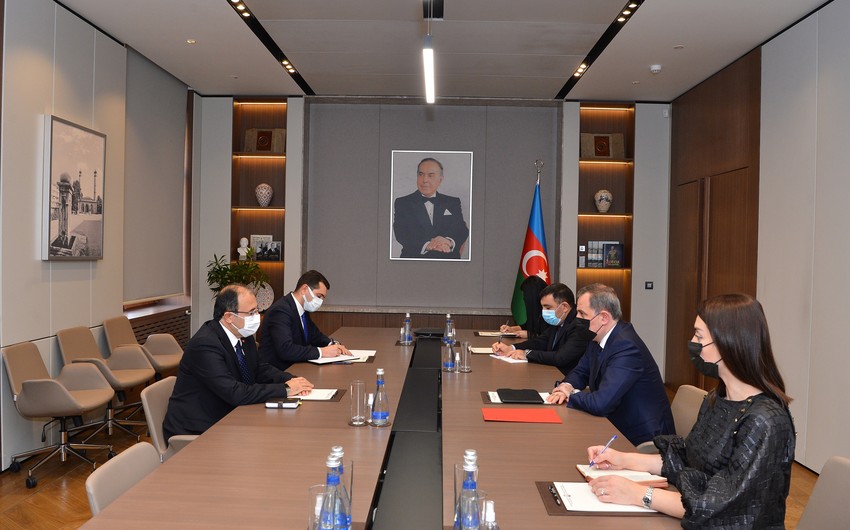 Ceyhun Bayramov Cahit Bağcını qəbul etdi - FOTOLAR