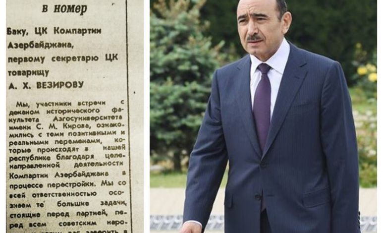 Əli Həsənovun Əbdürrəhman Vəzirova yazdığı məktub yayıldı - MƏTN