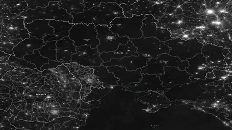 Ukrayna qaranlığa bürünüb - NASA görüntüləri yaydı – FOTO