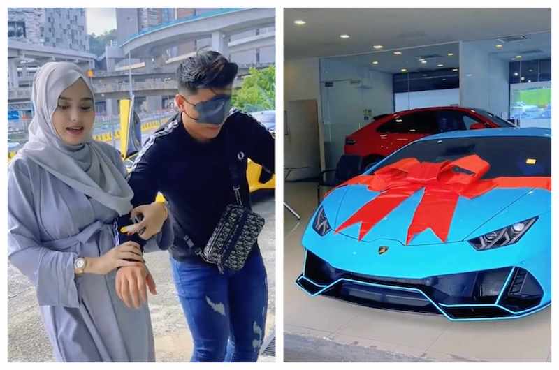 19 yaşlı hamilə qadın ərinə “Lamborghini” hədiyyə etdi - FOTOLAR