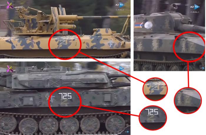 Rusiyanın “Z” hərfi olan tankları Azərbaycana qarşı da istifadə olunubmuş - FOTOFAKT