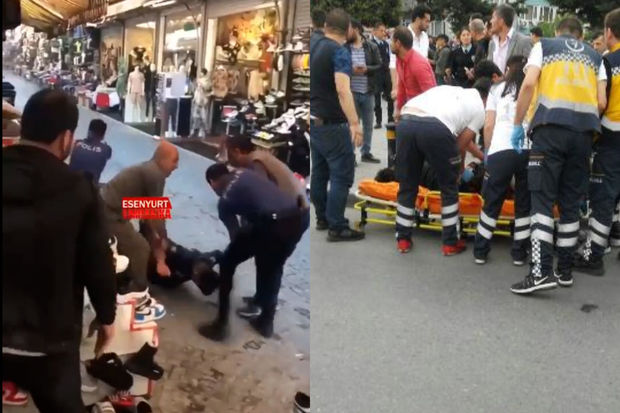 Kapalıçarşıda silahlı insident: Biri polis olmaqla altı nəfər yaralandı - VİDEO