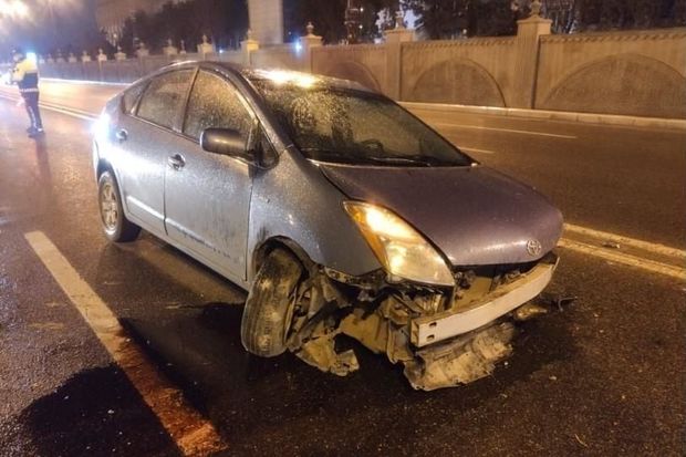 Bakıda “Prius” dəhşətli qəza törətdi - ANBAAN VİDEO