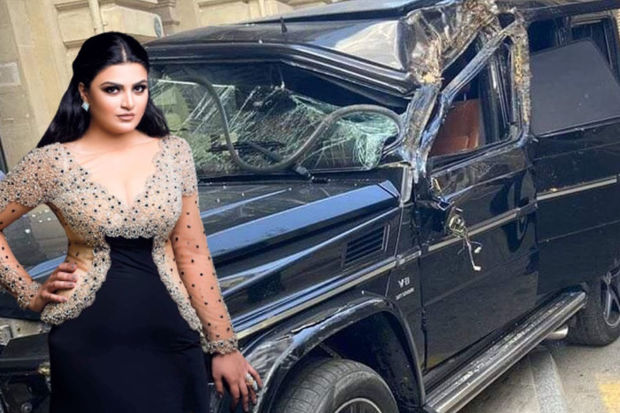 Azərbaycanlı müğənni “Galendewagen”lə QƏZA TÖRƏTDİ - FOTO